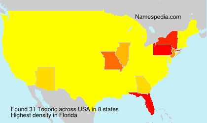 Surname Todoric in USA Surname Todoric in USA