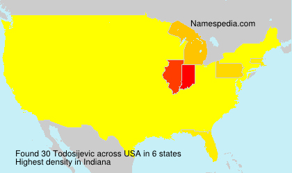 Surname Todosijevic in USA Surname Todosijevic in USA