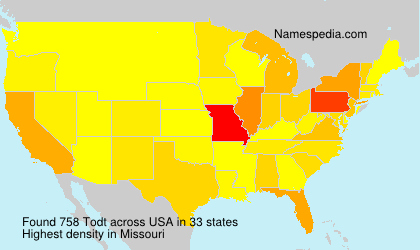 Surname Todt in USA Surname Todt in USA