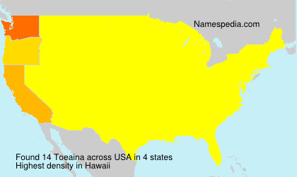 Surname Toeaina in USA Surname Toeaina in USA