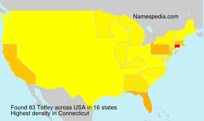 Surname Toffey in USA Surname Toffey in USA