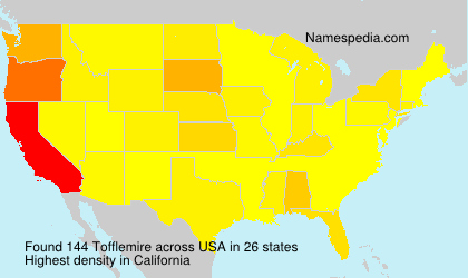 Surname Tofflemire in USA Surname Tofflemire in USA