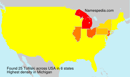 Surname Tofilski in USA