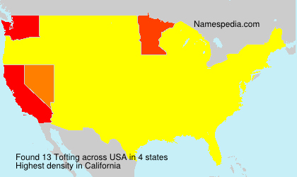 Surname Tofting in USA Surname Tofting in USA
