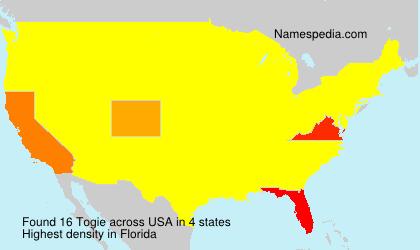 Surname Togie in USA Surname Togie in USA