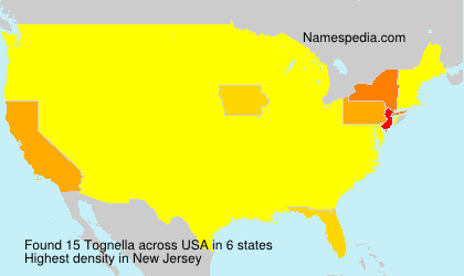 Surname Tognella in USA Surname Tognella in USA