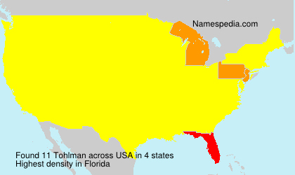 Surname Tohlman in USA Surname Tohlman in USA