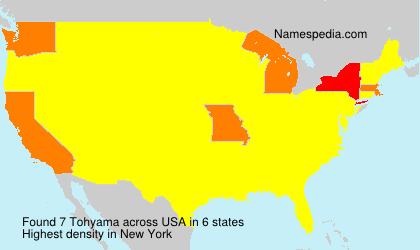 Surname Tohyama in USA Surname Tohyama in USA