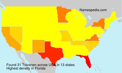 Surname Toivanen in USA Surname Toivanen in USA