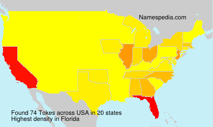 Surname Tokes in USA Surname Tokes in USA