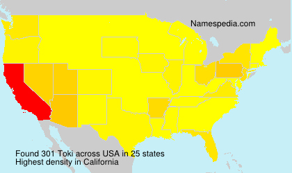 Surname Toki in USA Surname Toki in USA