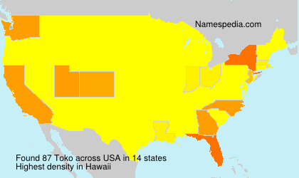 Surname Toko in USA Surname Toko in USA