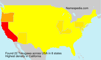 Surname Tokugawa in USA Surname Tokugawa in USA