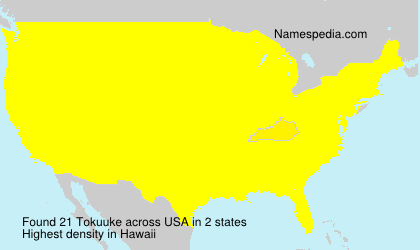Surname Tokuuke in USA Surname Tokuuke in USA