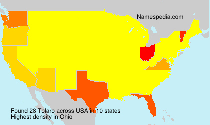 Surname Tolaro in USA Surname Tolaro in USA