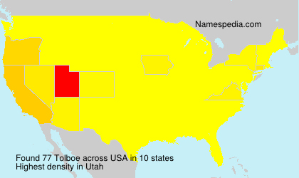 Surname Tolboe in USA Surname Tolboe in USA