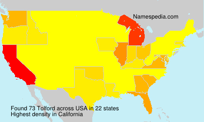Surname Tolford in USA Surname Tolford in USA
