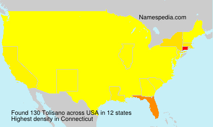 Surname Tolisano in USA Surname Tolisano in USA