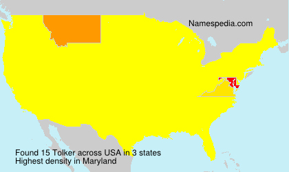 Surname Tolker in USA Surname Tolker in USA