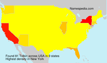 Surname Tolkin in USA Surname Tolkin in USA