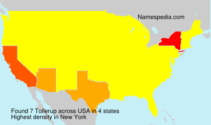 Surname Tollerup in USA Surname Tollerup in USA