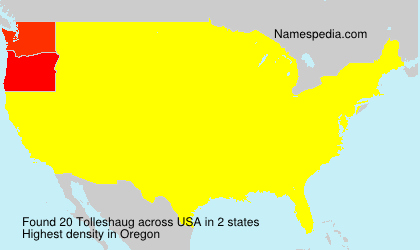 Surname Tolleshaug in USA Surname Tolleshaug in USA