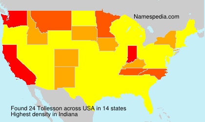 Surname Tollesson in USA Surname Tollesson in USA