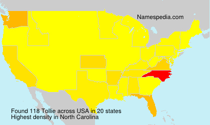Surname Tollie in USA Surname Tollie in USA