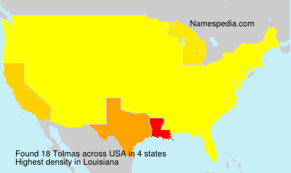Surname Tolmas in USA Surname Tolmas in USA