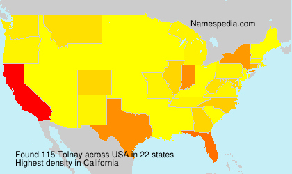Surname Tolnay in USA Surname Tolnay in USA