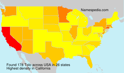 Surname Tolo in USA Surname Tolo in USA