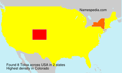 Surname Toloa in USA Surname Toloa in USA