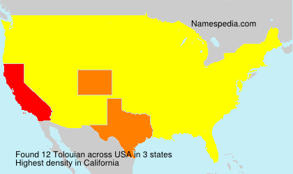 Surname Tolouian in USA Surname Tolouian in USA
