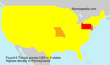 Surname Tolusis in USA Surname Tolusis in USA