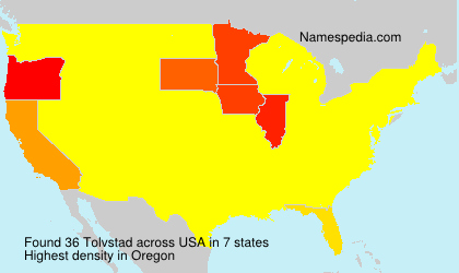 Surname Tolvstad in USA Surname Tolvstad in USA