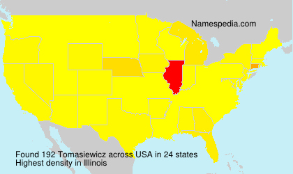 Surname Tomasiewicz in USA Surname Tomasiewicz in USA