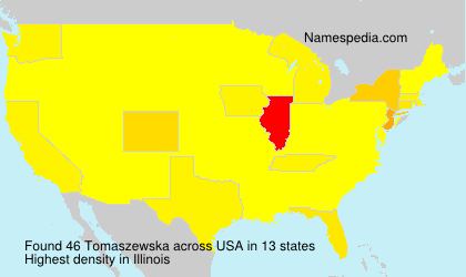 Surname Tomaszewska in USA Surname Tomaszewska in USA