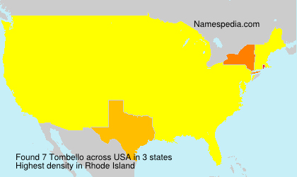 Surname Tombello in USA Surname Tombello in USA