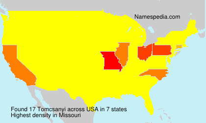 Surname Tomcsanyi in USA Surname Tomcsanyi in USA