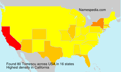Surname Tomescu in USA Surname Tomescu in USA