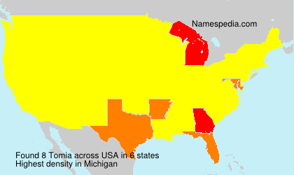 Surname Tomia in USA