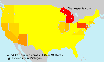 Surname Tominac in USA Surname Tominac in USA