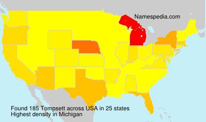 Surname Tompsett in USA Surname Tompsett in USA
