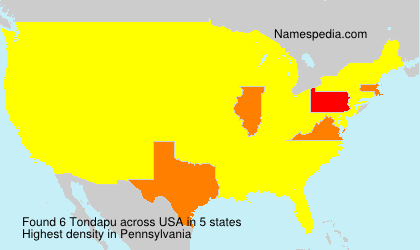 Surname Tondapu in USA Surname Tondapu in USA