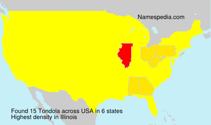 Surname Tondola in USA