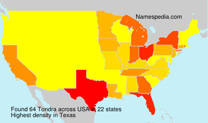 Surname Tondra in USA Surname Tondra in USA