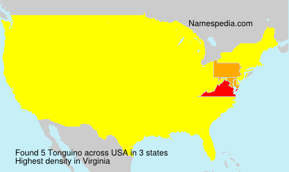 Surname Tonguino in USA Surname Tonguino in USA