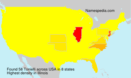 Surname Tonielli in USA Surname Tonielli in USA