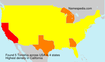 Surname Tonishia in USA Surname Tonishia in USA