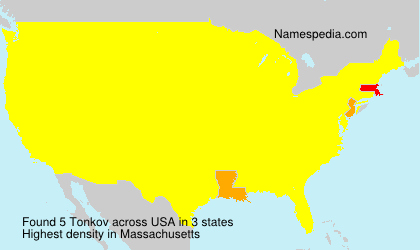 Surname Tonkov in USA Surname Tonkov in USA